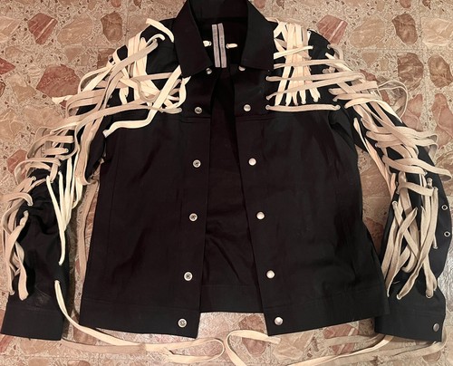 p*z様 【希少】Rick Owens megalace jacket 46 Buy Rick Owens Tecuatl Megalaced Worker Jacket 'Black