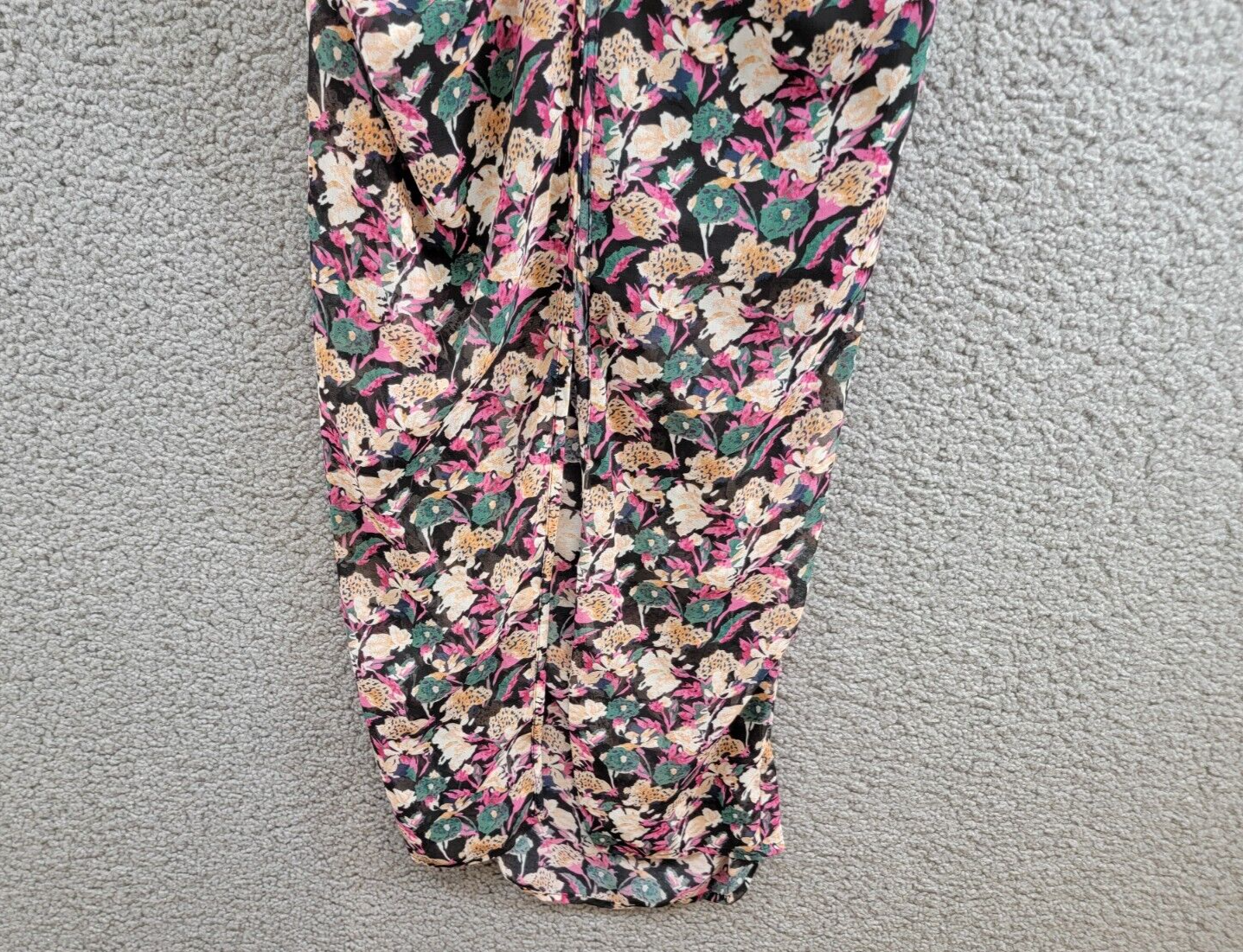 ASTR the Label Jamila Printed Sweetheart-Neck Dress Womens XS Multi Pullover L/S - Picture 4 of 16