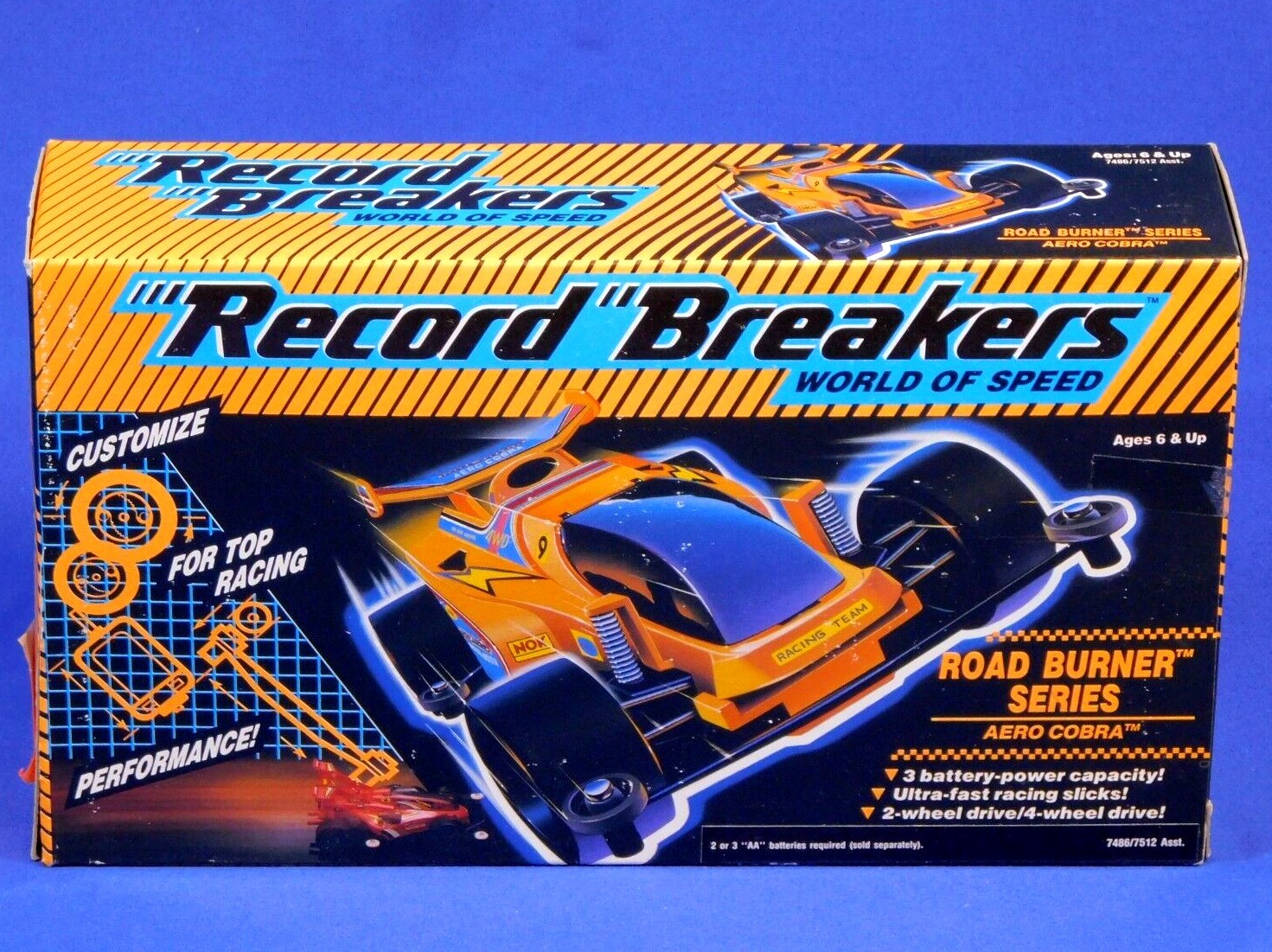 RECORD BREAKERS WORLD OF SPEED ROAD BURNER SERIES AERO COBRA