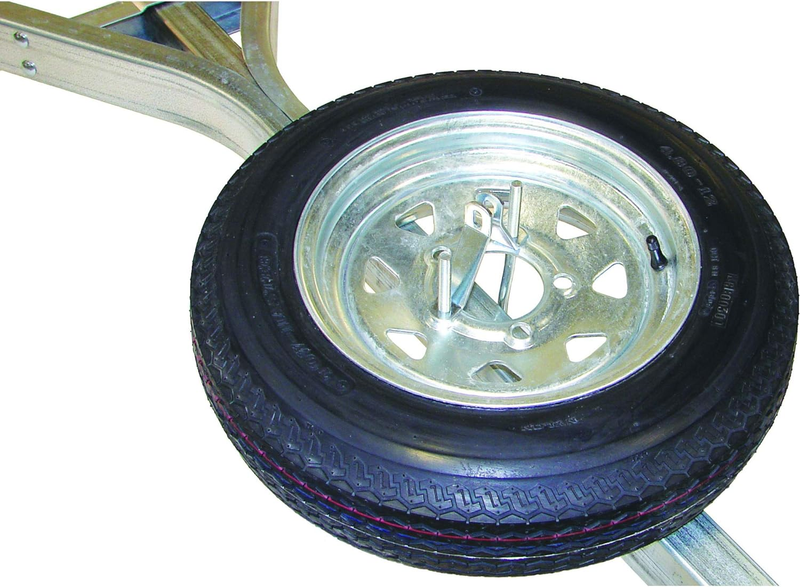 Galvanized Trailer Spare Tire with Locking Attachment for Microsport Trailer