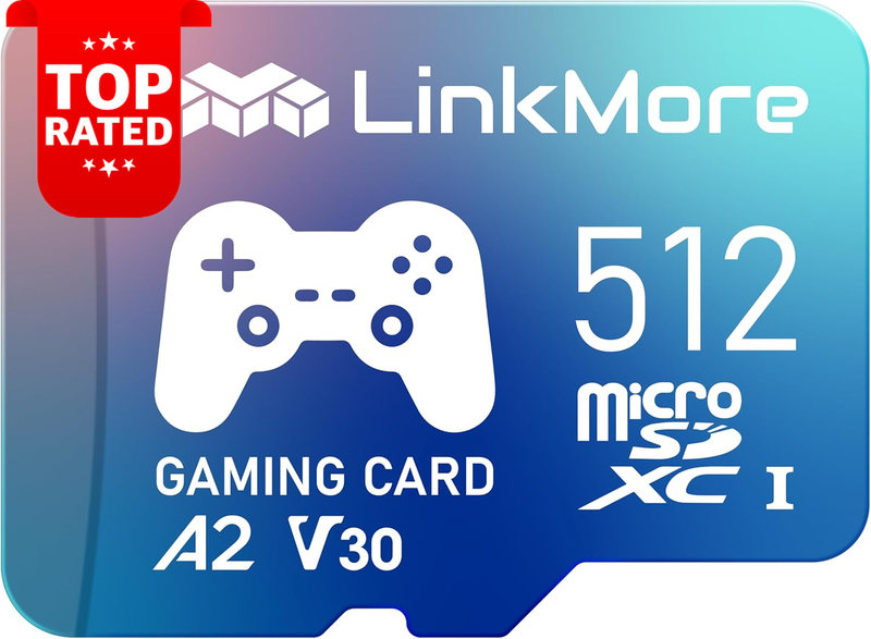 512GB Micro SDXC Card A2 UHS-I U3 V30 Class 10 160MB/s Read 120MB/s Write