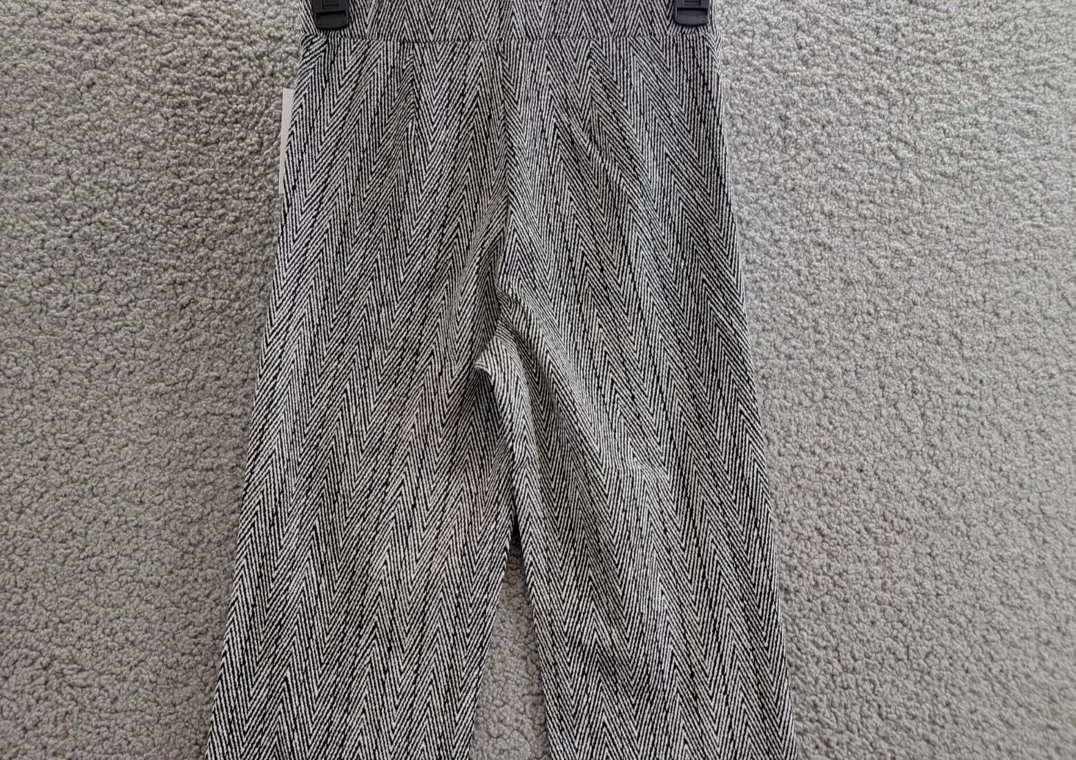 Sanctuary High Rise Bootcut Pants Women's XXS Gray Herringbone Elastic Waist - Picture 12 of 17