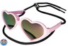 G016 Dog Cat Pet Heart Sunglasses Glasses for Small Breed up to 15lbs (Heart Pink-Pink Mirror)