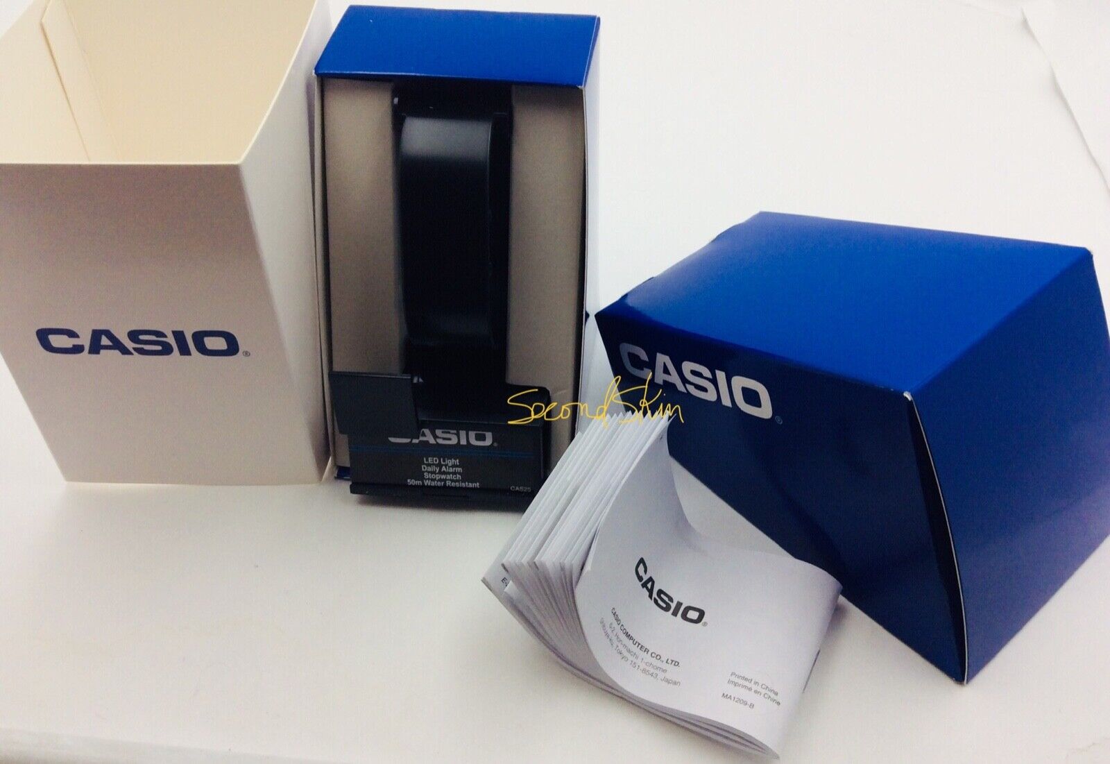 1 NEW CASIO Original Blue Watch Box Storage Case Display 1 NEW CASIO Original Blue Watch Box Storage Case Display