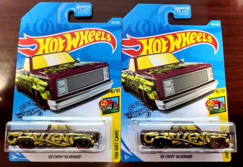 ハーシーズ　100周年記念　ミニカー Hot Wheels 2019 '83 Chevy Silverado Brown HW Art Cars #6/10
