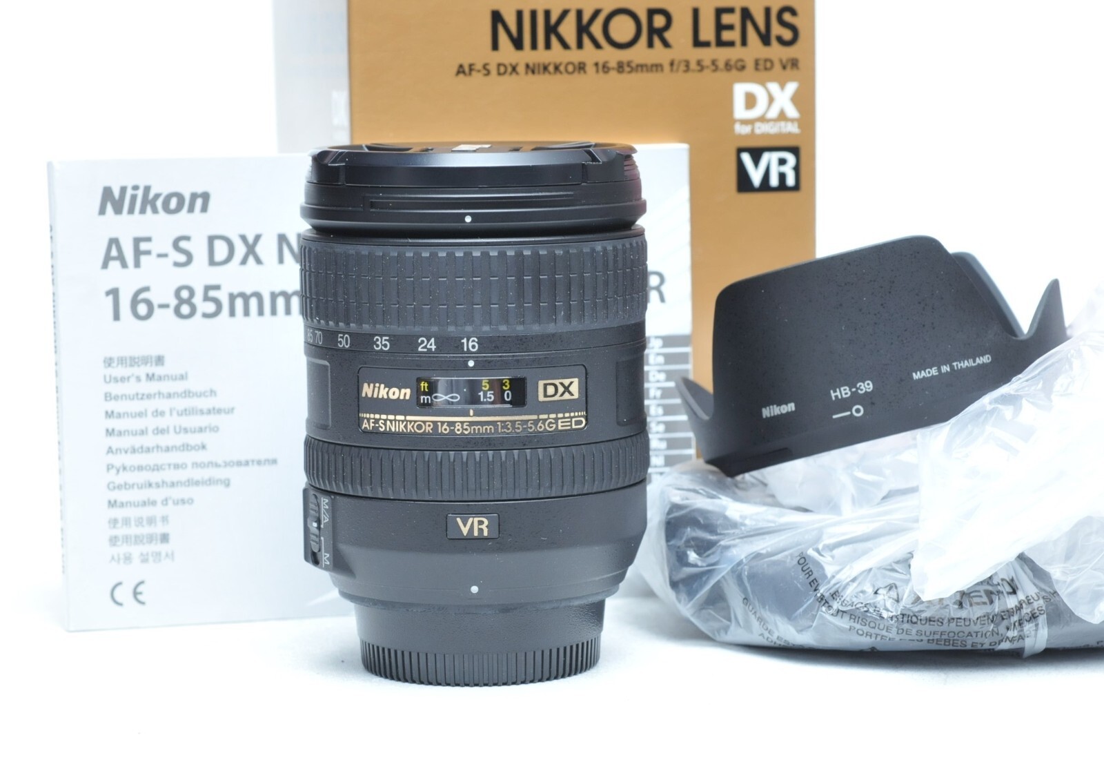 Nikon AF-S DX NIKKOR 16-85mm f/3.5-5.6G ED VR Zoom Lens w