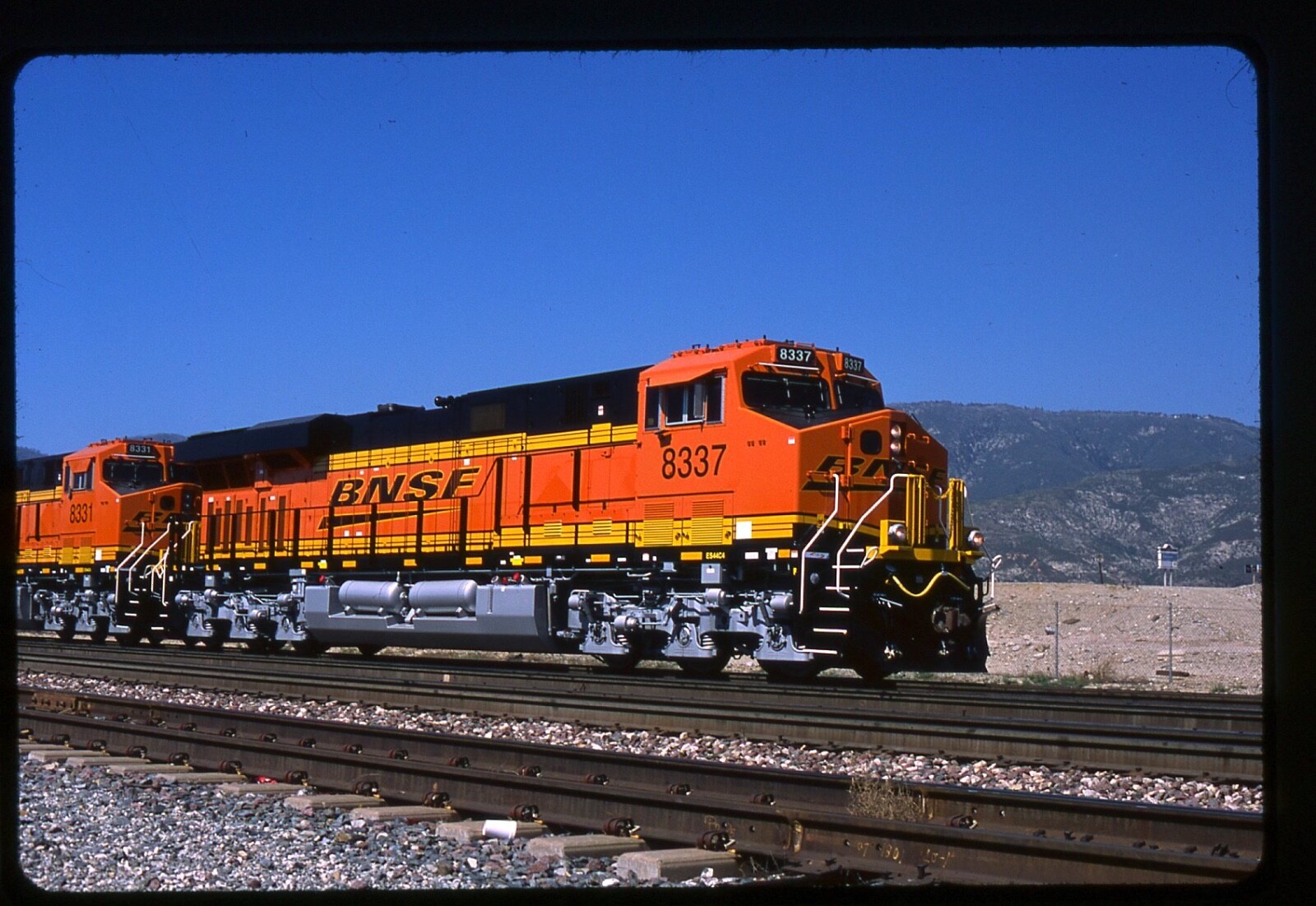 Railroad Slide - BNSF #8337 ES44C4 Locomotive 2015 San
