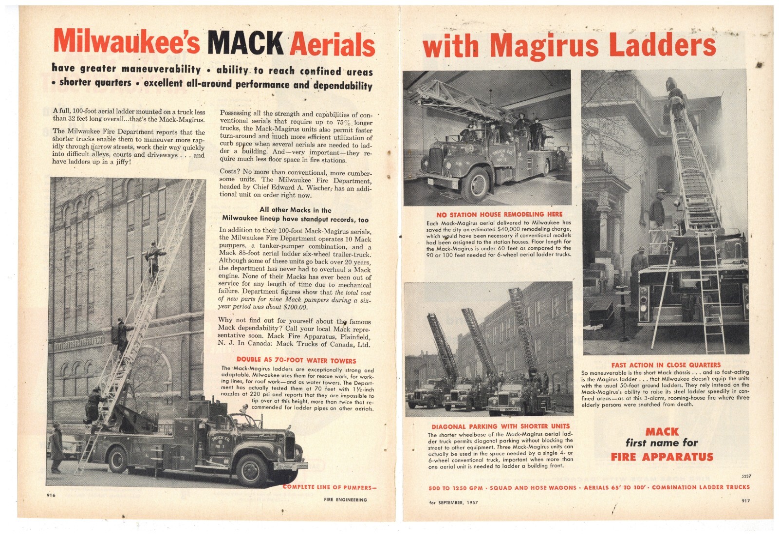 洋書 MACK FIRE APPARATUS 洋書 MACK FIRE APPARATUS 洋書 MACK FIRE APPARATUS 1945 Mack