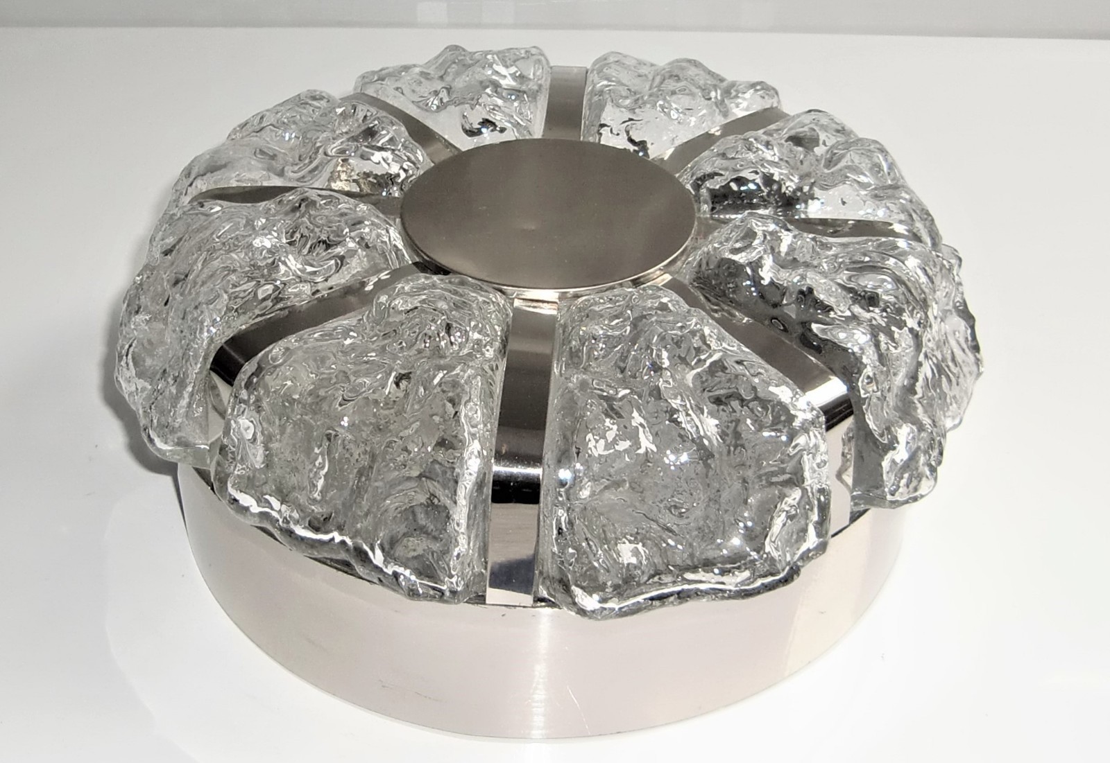 Plafoniere Deckenlampe : Doria wandleuchte eisglas röhren lampe ice glass 9