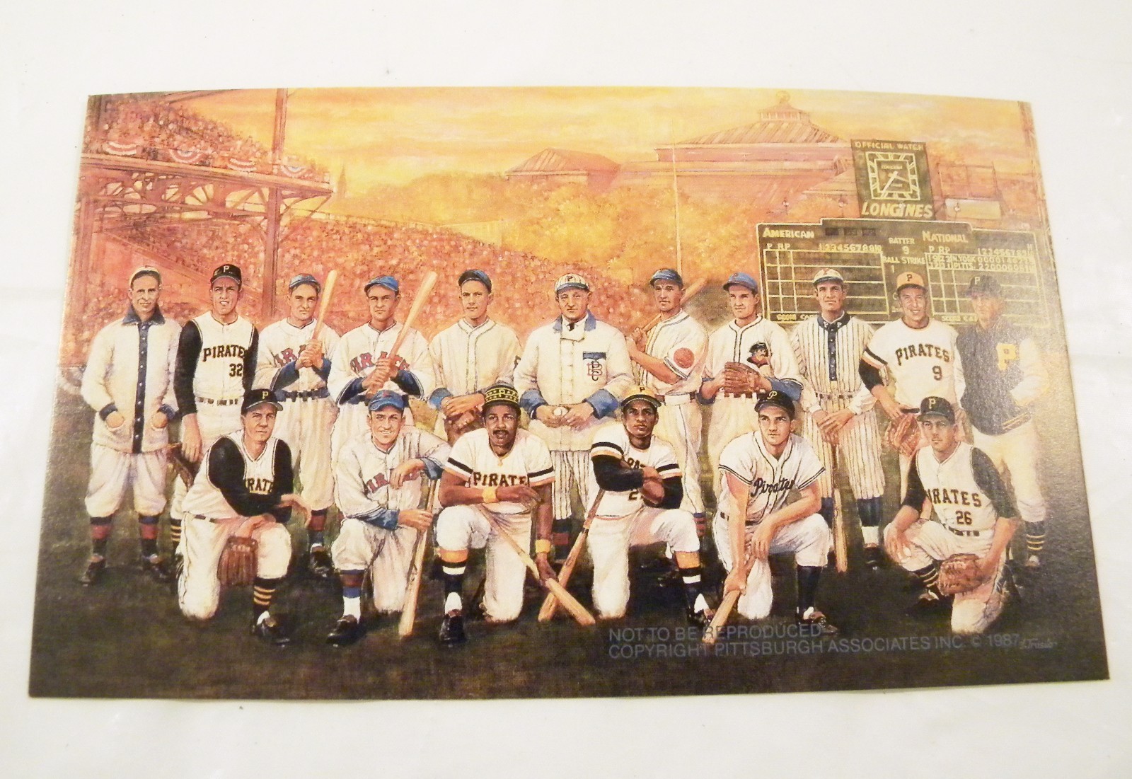 PITTSBURGH PIRATES Lot of 12 Photo Cards? Artist J. Trusilo 1987