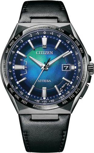 Pre-owned Citizen Attesa Cb0215-18l Limited Series Unite With Blue Solar Atomic Watch Men