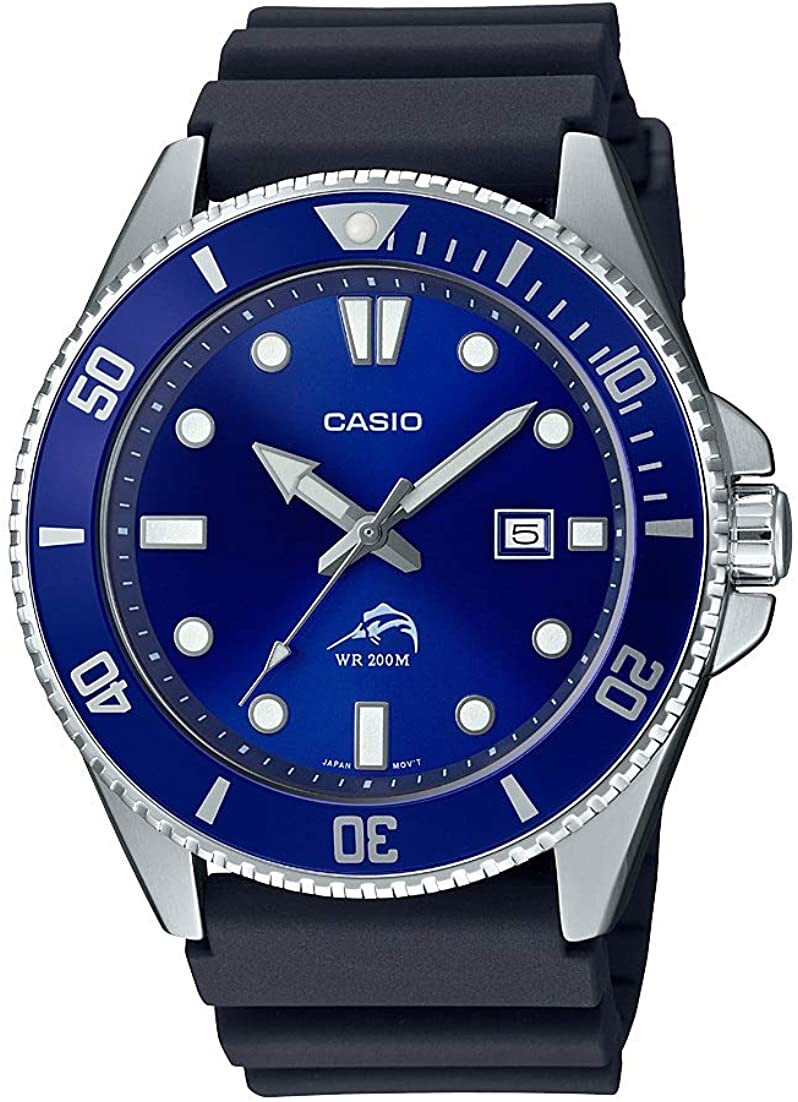 CASIO 腕時計 MDV-106G-1AV ブラック/ゴールド Casio Men's Dive Style Watch, Black-Gold MDV106G-1AV