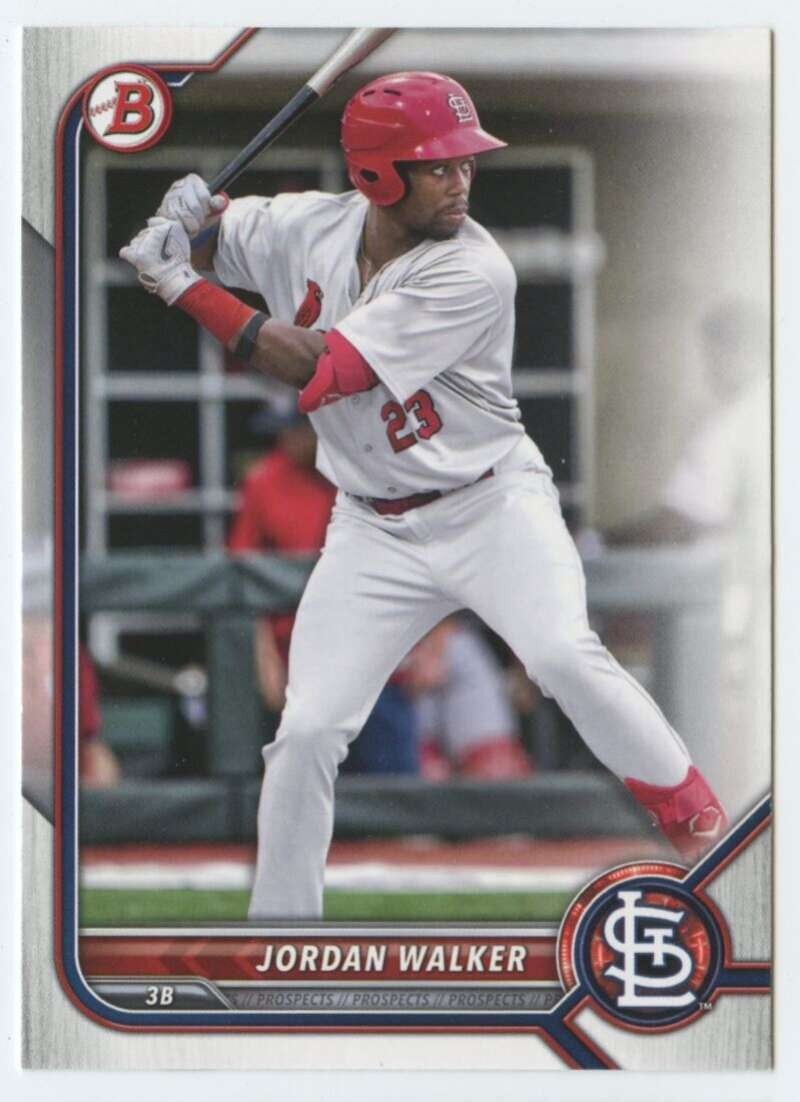 JORDAN WALKER 2022 TOPPS BOWMAN PROSPECTS ROOKIE CARD #BP-20