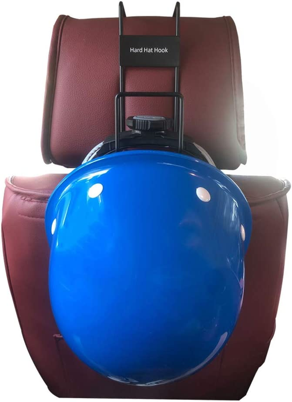 Sturdy Steel Hard Hat Rack,Heavy Duty Hard Hat Holder for Truck Seat with Back M