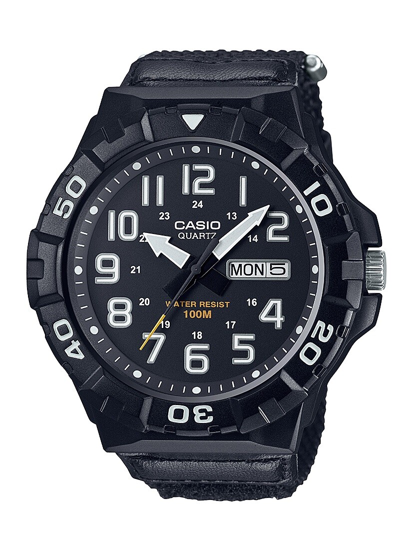 Мужские кварцевые часы Casio Diver Style с индикатором дня и даты 53 мм MRW210HB-1BV