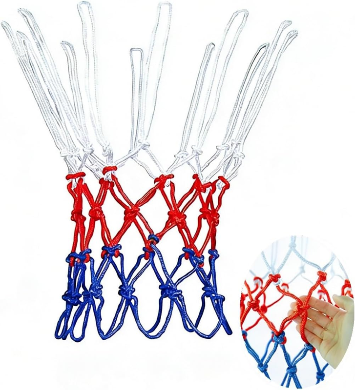 Replacement Basketball Net, Heavy-Duty Waterproof & Sun-Resistant Hoop Net for I