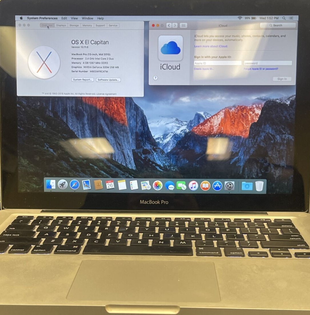 Apple MacBook Pro 13in 256gb SSD (Mid-2010) 4GB 2.4 GHz