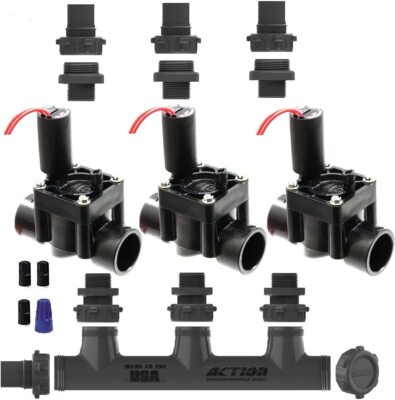 Hunter Action Machining 3 Zone Manifold Valve Kit - PGV100GS No Flow Control