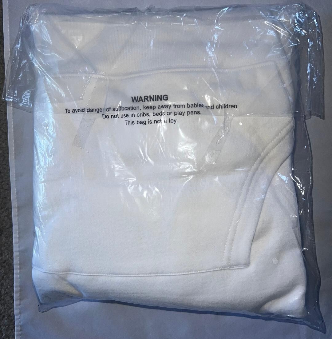 Pre-owned Supreme Nfl Raiders Hooded Sweatshirt - Medium - White - Authentic