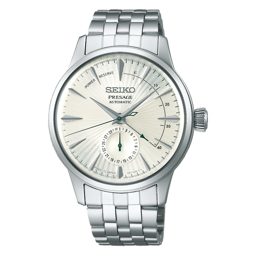 Pre-owned Seiko Presage Silver Cocktail Time"martini" Ssa341j1 / Sary129 Us4