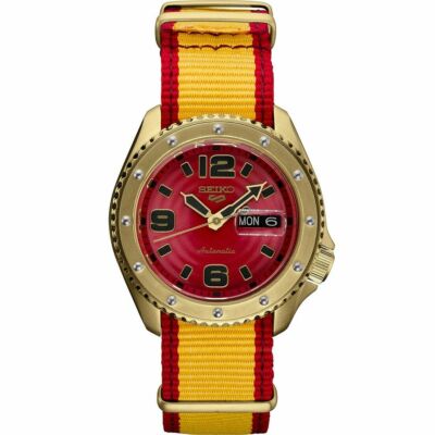 Pre-owned Seiko 5 Sports Street Fighter V Zangief Limited Edition Watch Srpf24