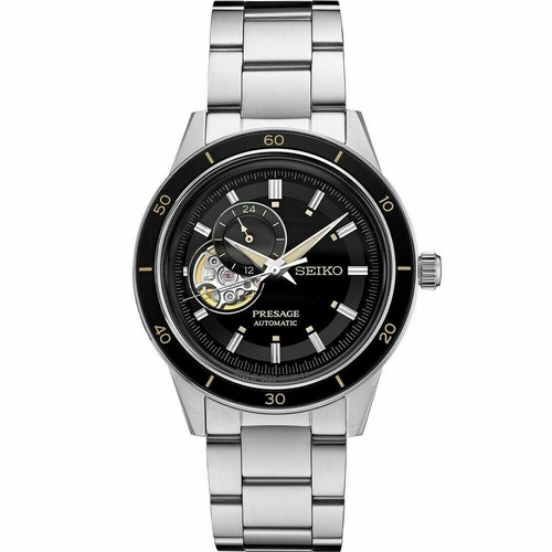Pre-owned Seiko Presage 60s Style Steel Bracelet Men's Watch Ssa425 (fedex 2 Day Ship)