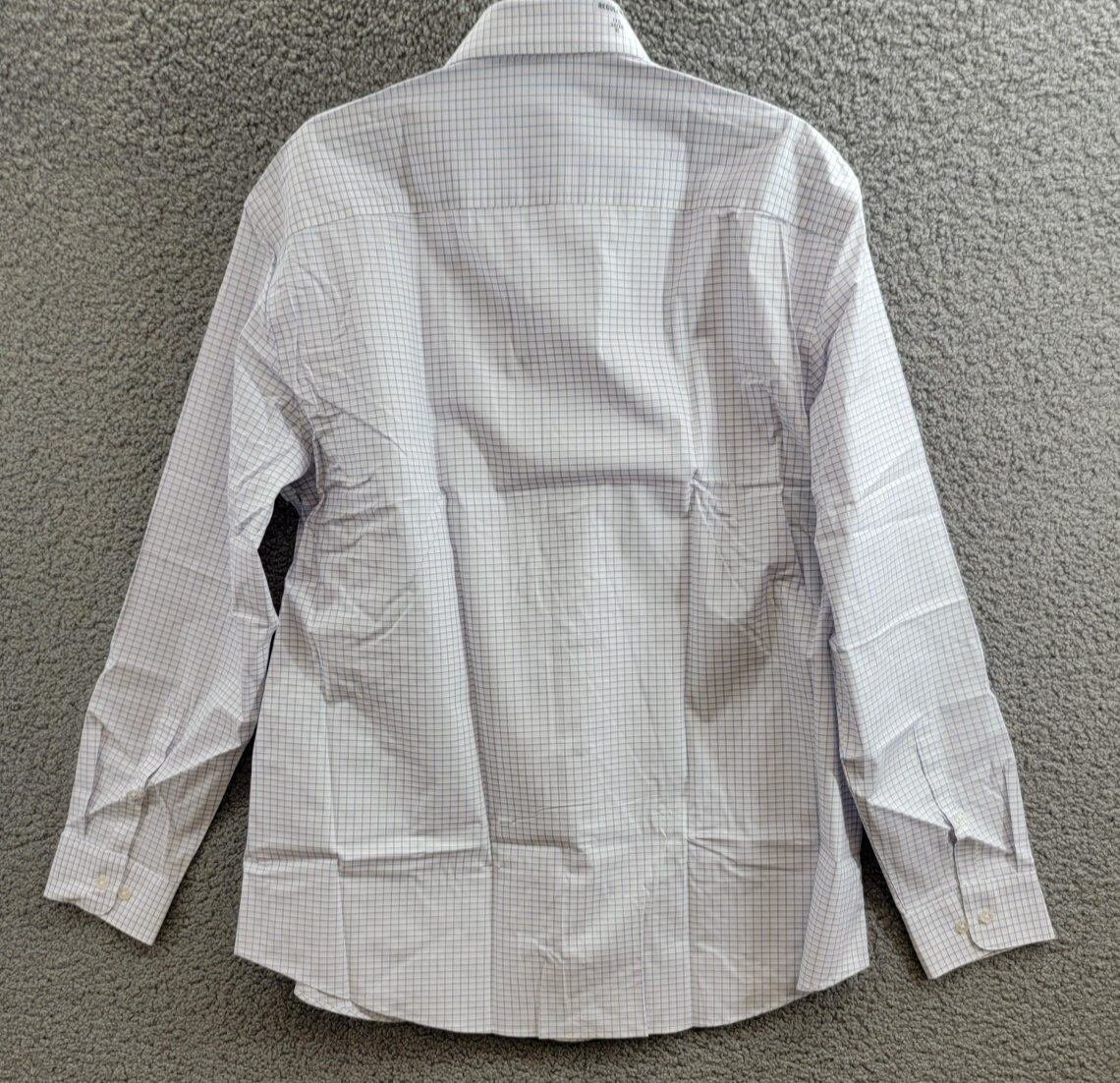 Calvin Klein Steel + Regular Fit Stretch Dress Shirt Men's 17.5 34-35 Blue L/S - Picture 15 of 19