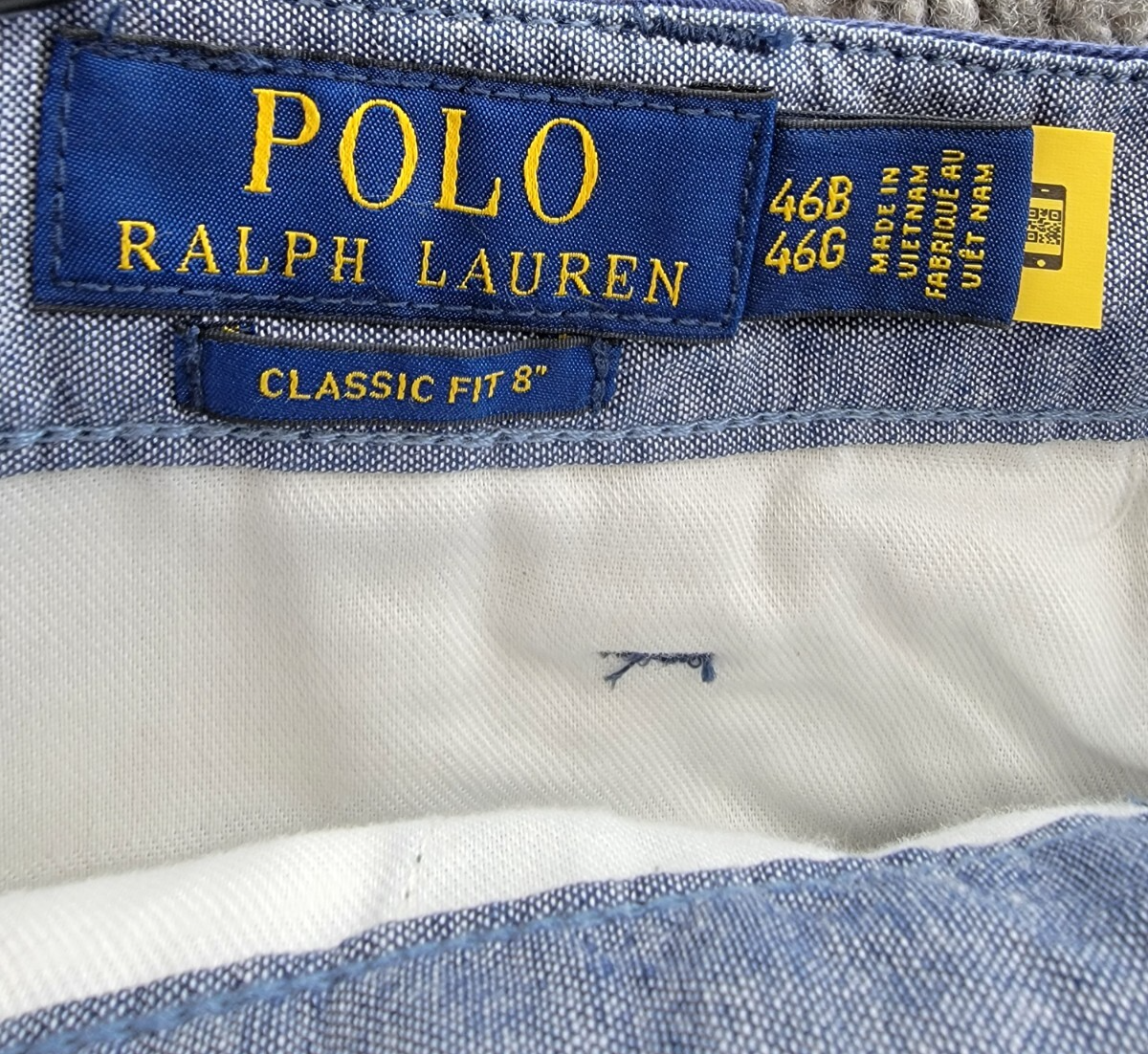 Polo Ralph Lauren Big & Tall Classic-Fit Chino Shorts Men's 46B/46G Navy Button~ - Picture 11 of 18