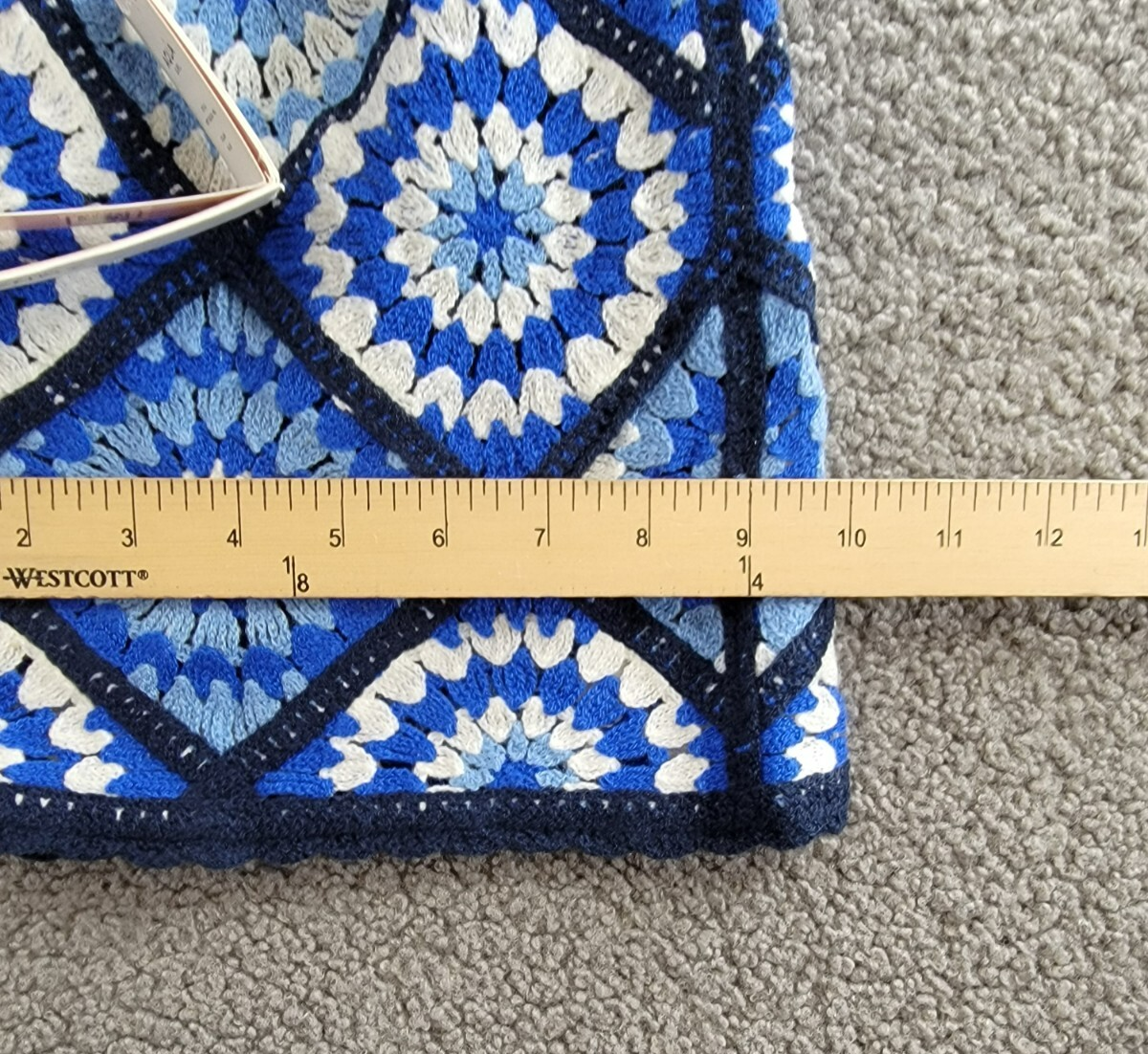 AQUA Allover Crochet Shorts Girls' S (7-8) Blue Multi Elastic Waist Pull On - Picture 6 of 16