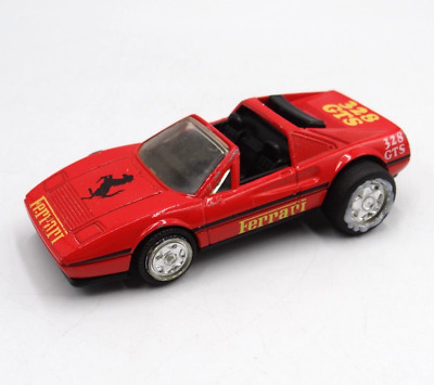 VTG 1987 MATTEL ARCO Red Ferrari 328 GTS Pull Back And Go Toy Car *READ*