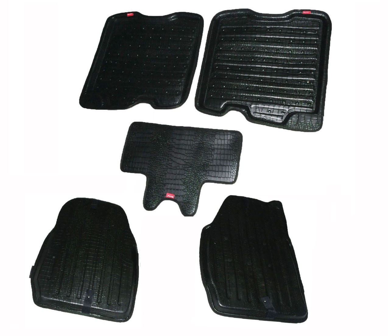 New Front & Rear Carpet Floor Mats Set Black For Ford Figo Cars  