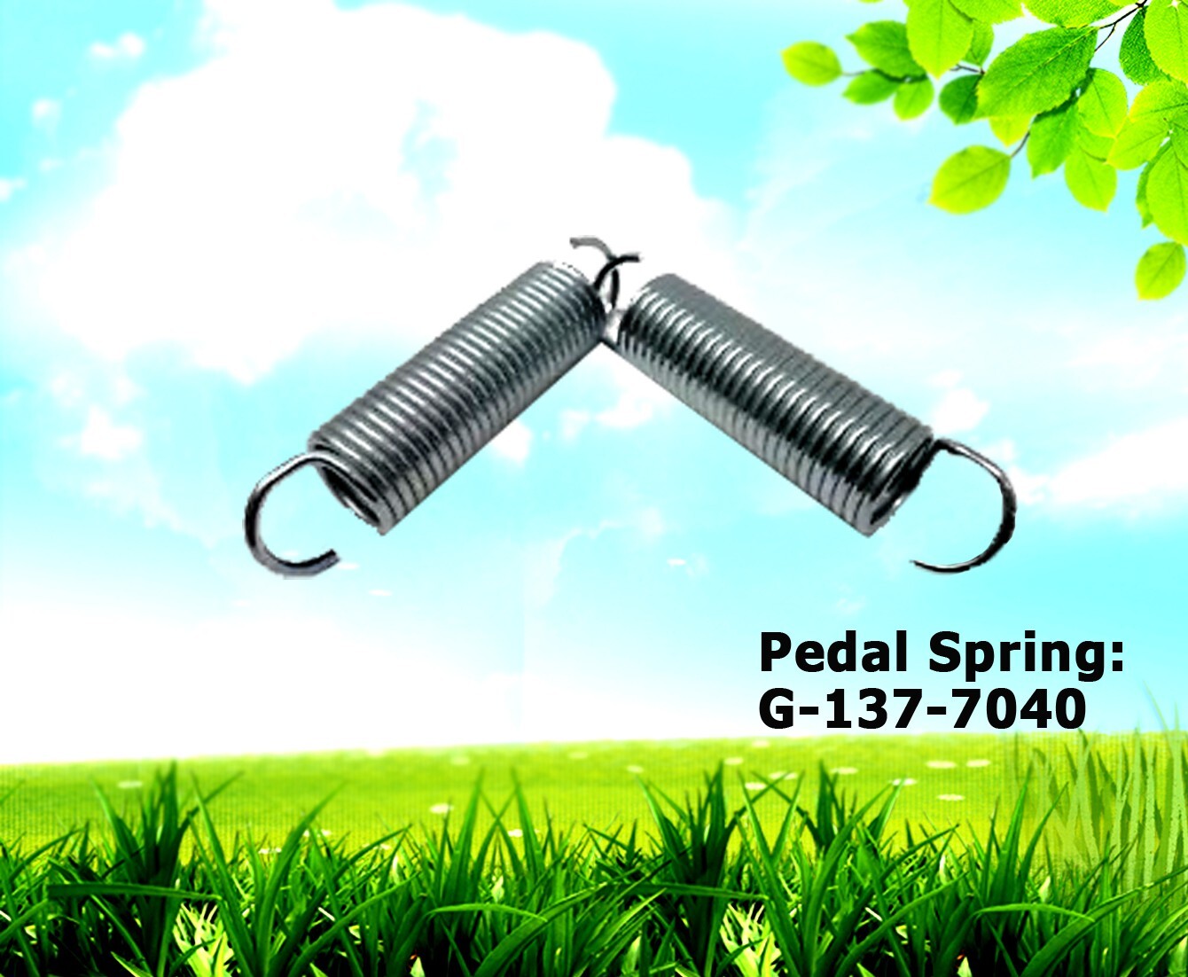 2 Genuine Toro 137-7040 Return Pedal Spring MDX Workman HDX