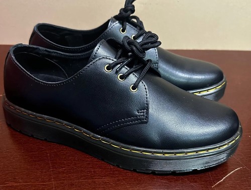 Dr. Martens Mens Black Zavalalo LA004 Leather Round Toe
