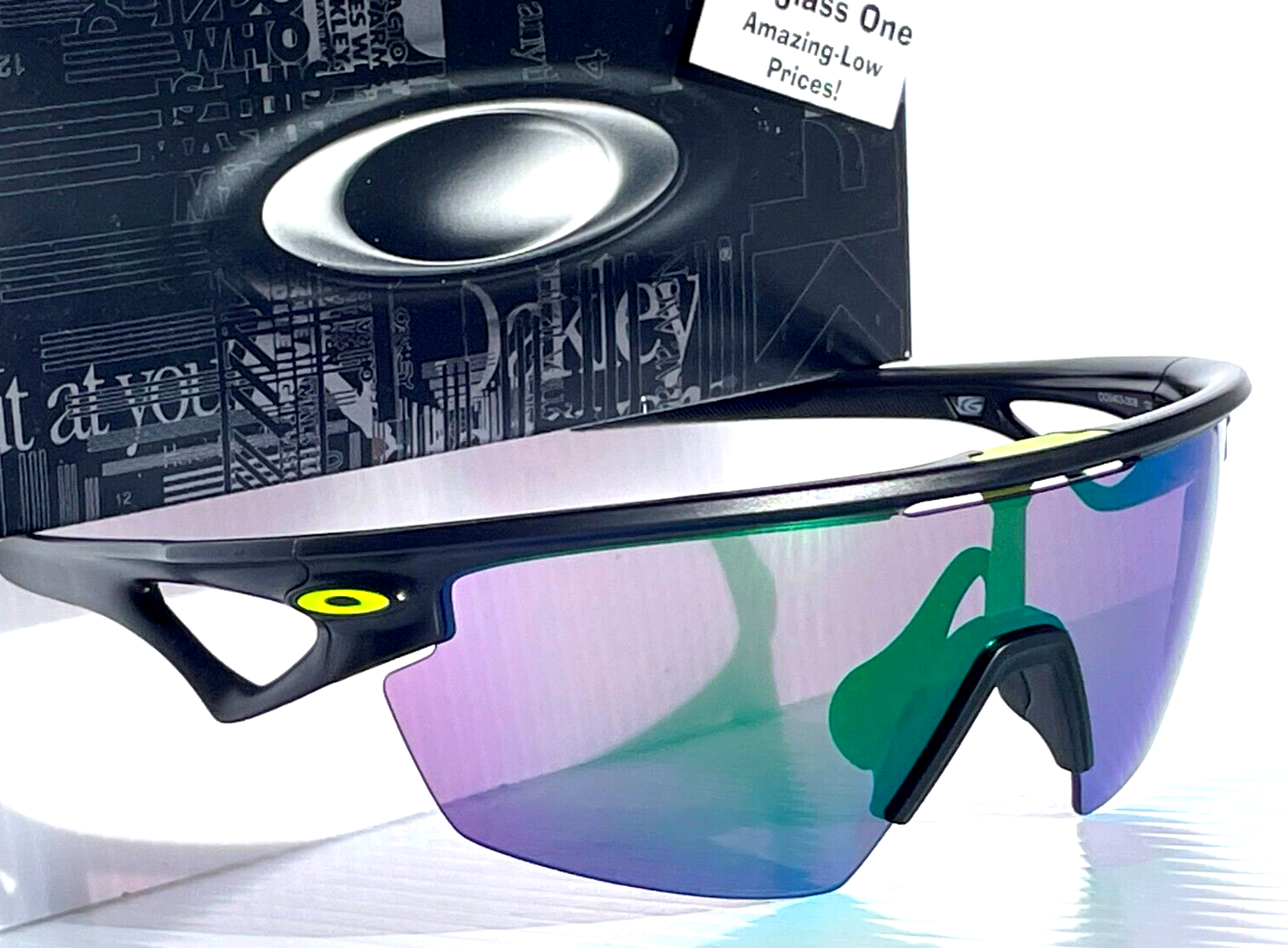 NEW Oakley SPHAERA Matte Black Ink PRIZM Road Jade Lens NEW Oakley SPHAERA Matte Black Ink PRIZM Road Jade Lens