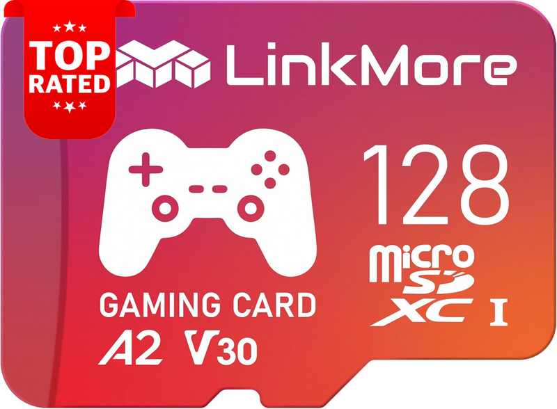 128GB Micro SDXC Gaming Card A2 UHS-I U3 V30 Class 10 Read 160MB/s Write 100MB/s