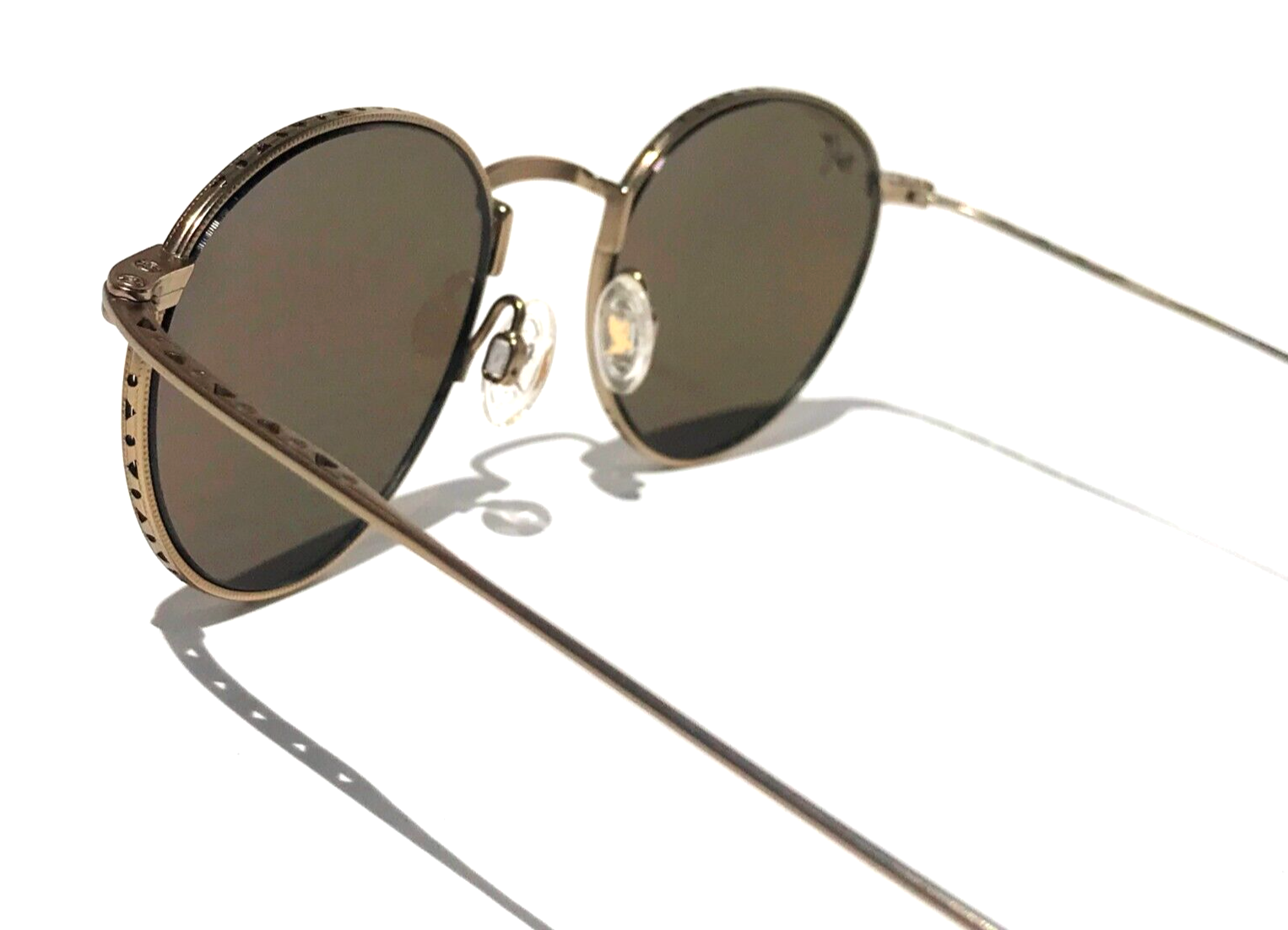 Pre-owned Maui Jim North Star Gold Titanium Polarized Bronze Lens Sunglass H757-16m