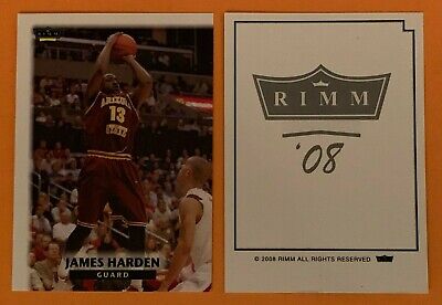 JAMES HARDEN Arizona State 2008 RIMM Basketball ROOKIE Card RC. rookie card picture