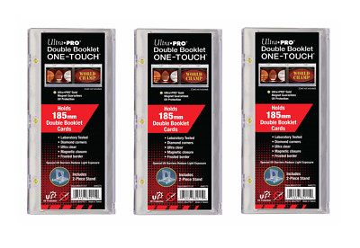 (Pack of 3) Ultra Pro 185mm Double Booklet Magnetic One-Touch Book Card Holder