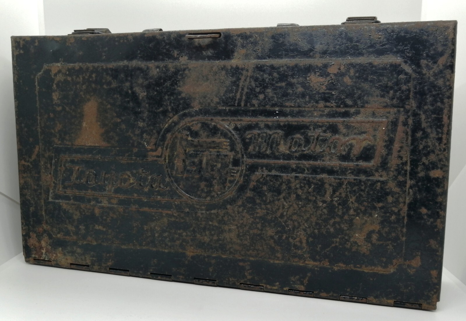 TOYOTA Motor Vintage Tool Box Case TEQ Storage Retro Old