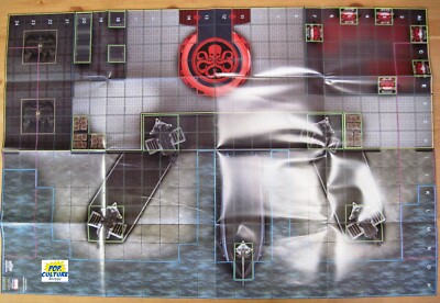 HEROCLIX Nick Fury HYDRA ISLAND / NICK FURY'S SAFEHOUSE 16x24 OP Map