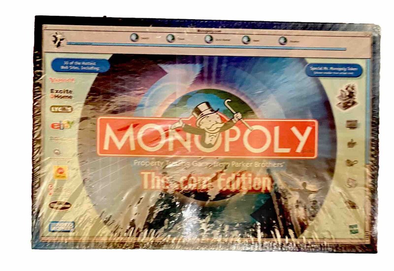 Monopoly Game Dot Com Edition 2000 Stock Market News Travel