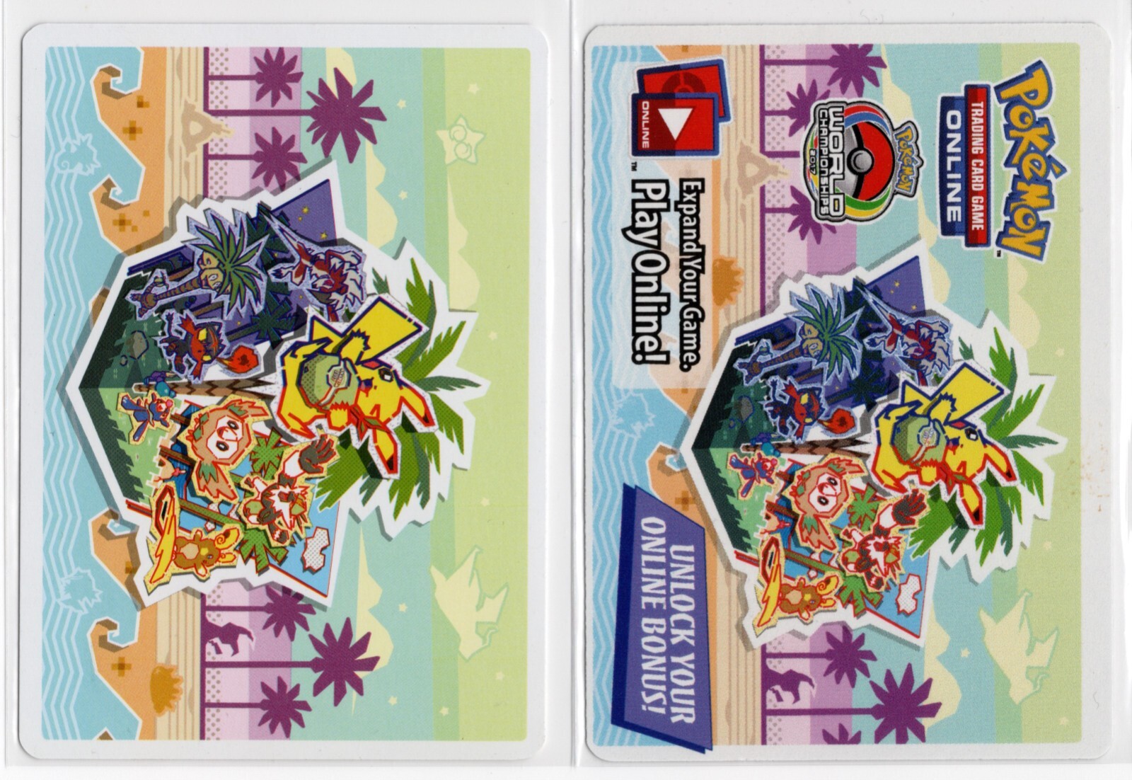 Pokemon World Championship 2017 Welcome Card + Champions