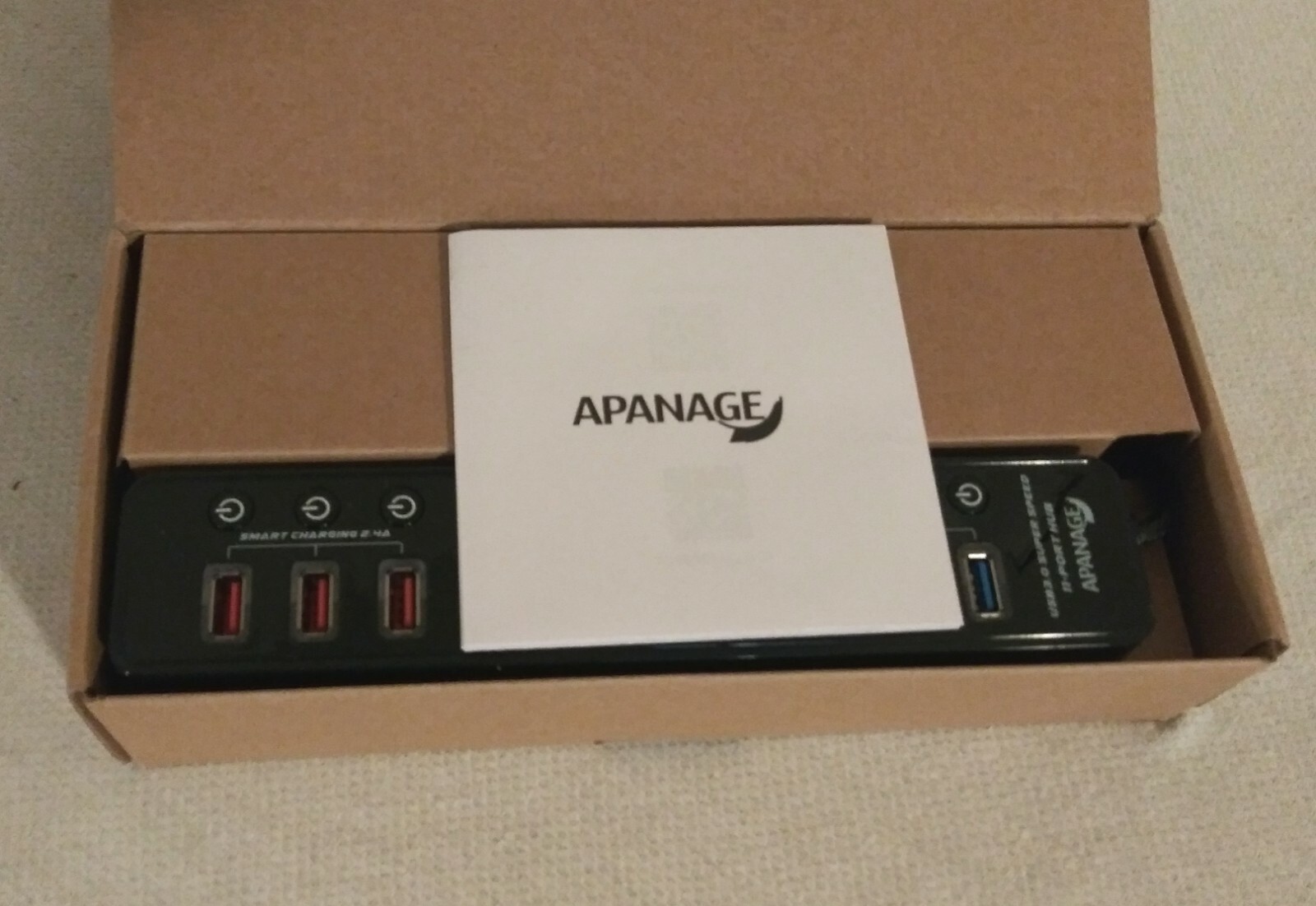 APANAGE Powered High Speed 11-Port Hub / Splitter,   7-USB 3.0; 4-Smart Charge