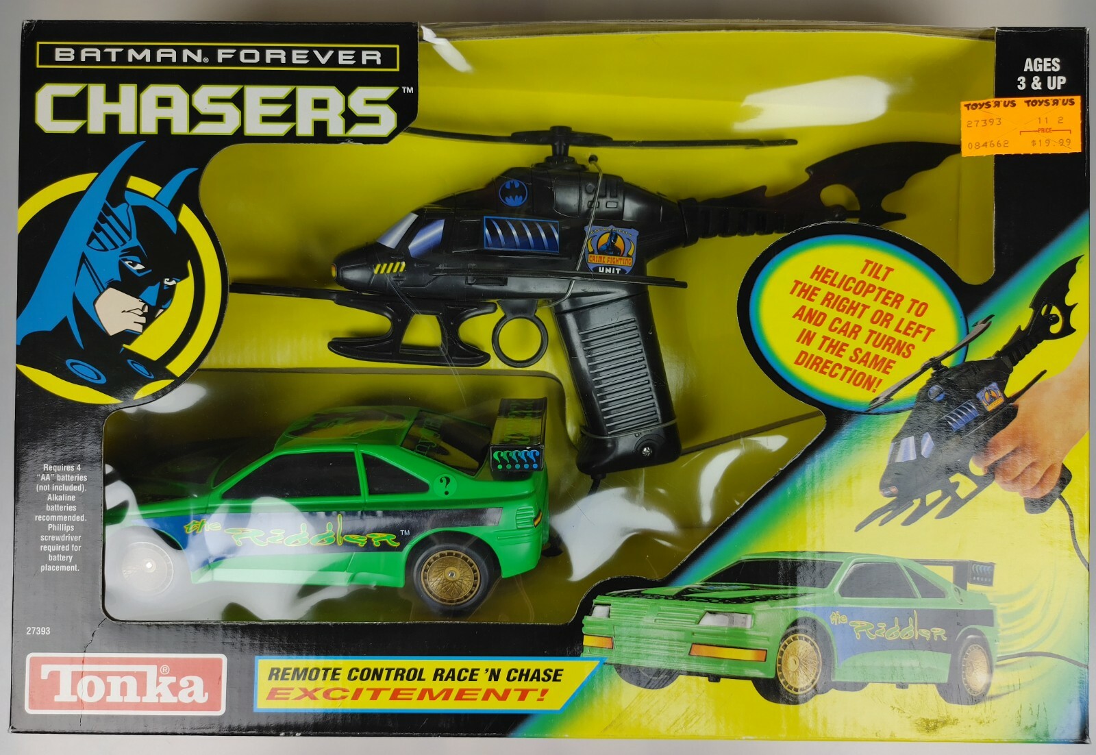 バットマン ラジコンヘリコプター Batman Forever Chasers RC Batcopter Riddler Tilt Steering