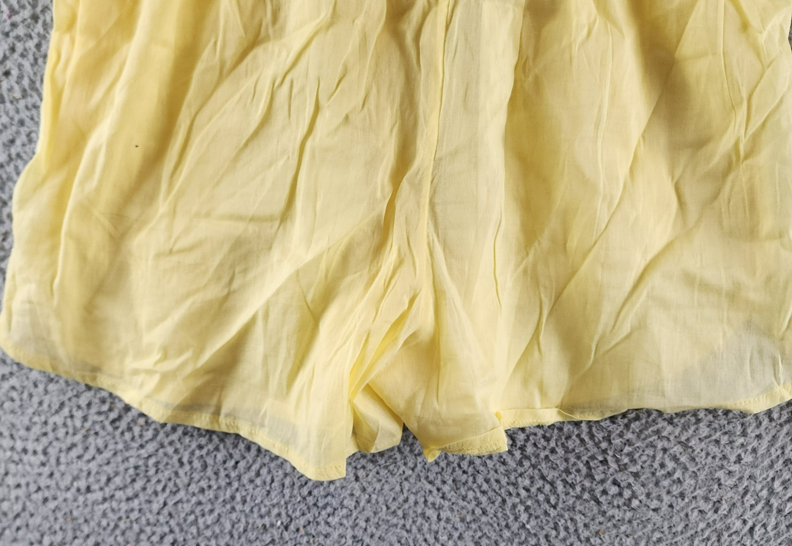 AQUA Pull On Shorts Women's Large Yellow Solid Side Pockets Elastic Waistband - Picture 12 of 13