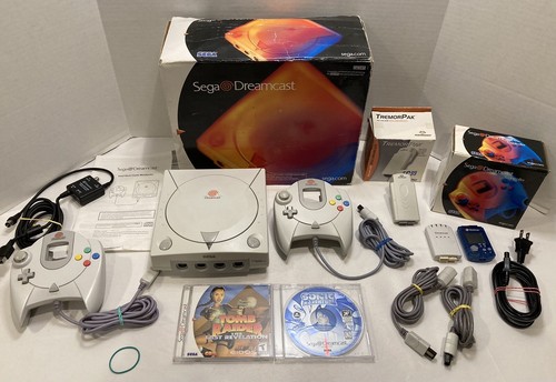 箱付きプレステーション1✖︎ DREAMCAST Dreamcast Metallic Silver Console Limited Tested system FREE