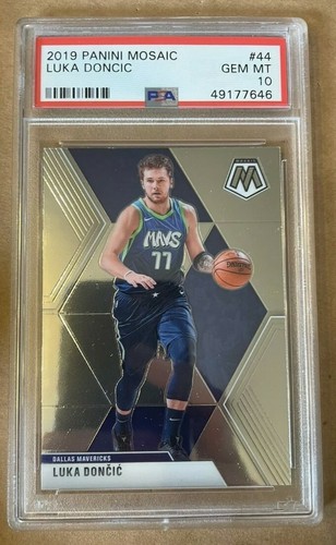 2019 Panini Mosaic Dallas Mavericks Luka Doncic #44 PSA 10