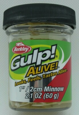 Berkley Gulp! Alive! Minnow - 1'' - 2.1 oz. Jar - Luma Glow