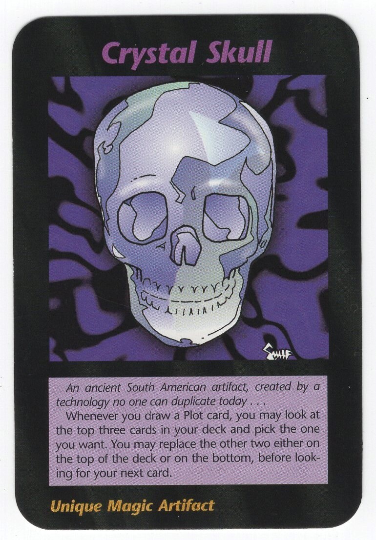 NWO イルミナティカード クリスタルスカル 水晶の髑髏 Crystal Skull Card New World Order Illuminati RARE INWO