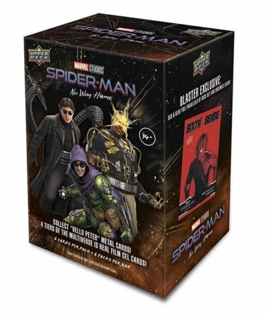 No way home upper deck スパイダーマン バラ売り可 2023 Upper Deck Spider-Man No Way Home Blaster Box Factory